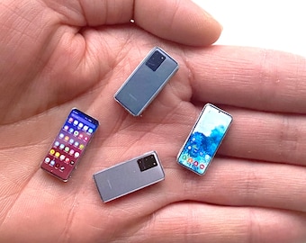 Teléfono móvil en miniatura a escala 1:6 para muñecas de moda 1/6, muñecas  de 12 pulgadas, muñecas bjd, miniaturas de accesorios para casas de