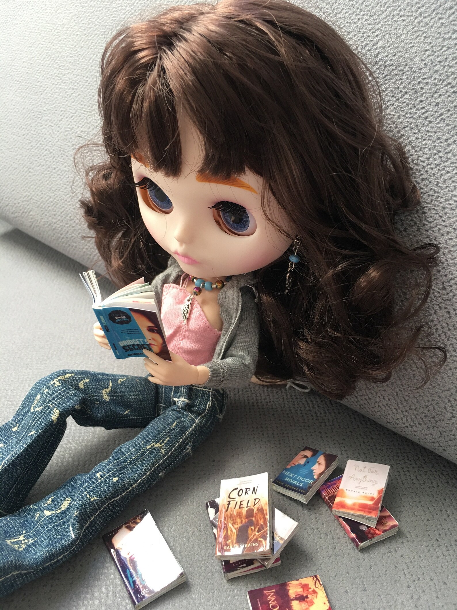 Set of 9 Miniature Dollhouse Novel Openable Books With Pages Etsy