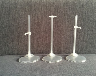 Adjustable doll stand display holder for 1/6 fashion dolls like Blythe Azone Momoko Licca Sindy 12 inches dolls etc