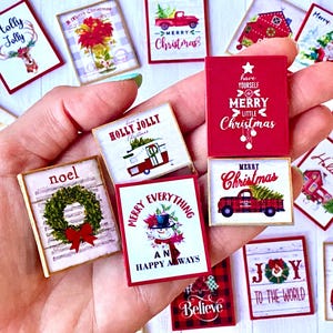 1:12 miniature dollhouse Christmas wall decor sign decoration diorama doll house miniatures scene 1/12th scale