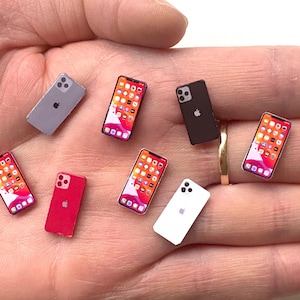 1:12 miniature smartphone for doll, fits nendoroid, obtisu 11, Azone Picco Neemo, Phicen, Zjakazumi, 1/12 scale dollhouse accessories