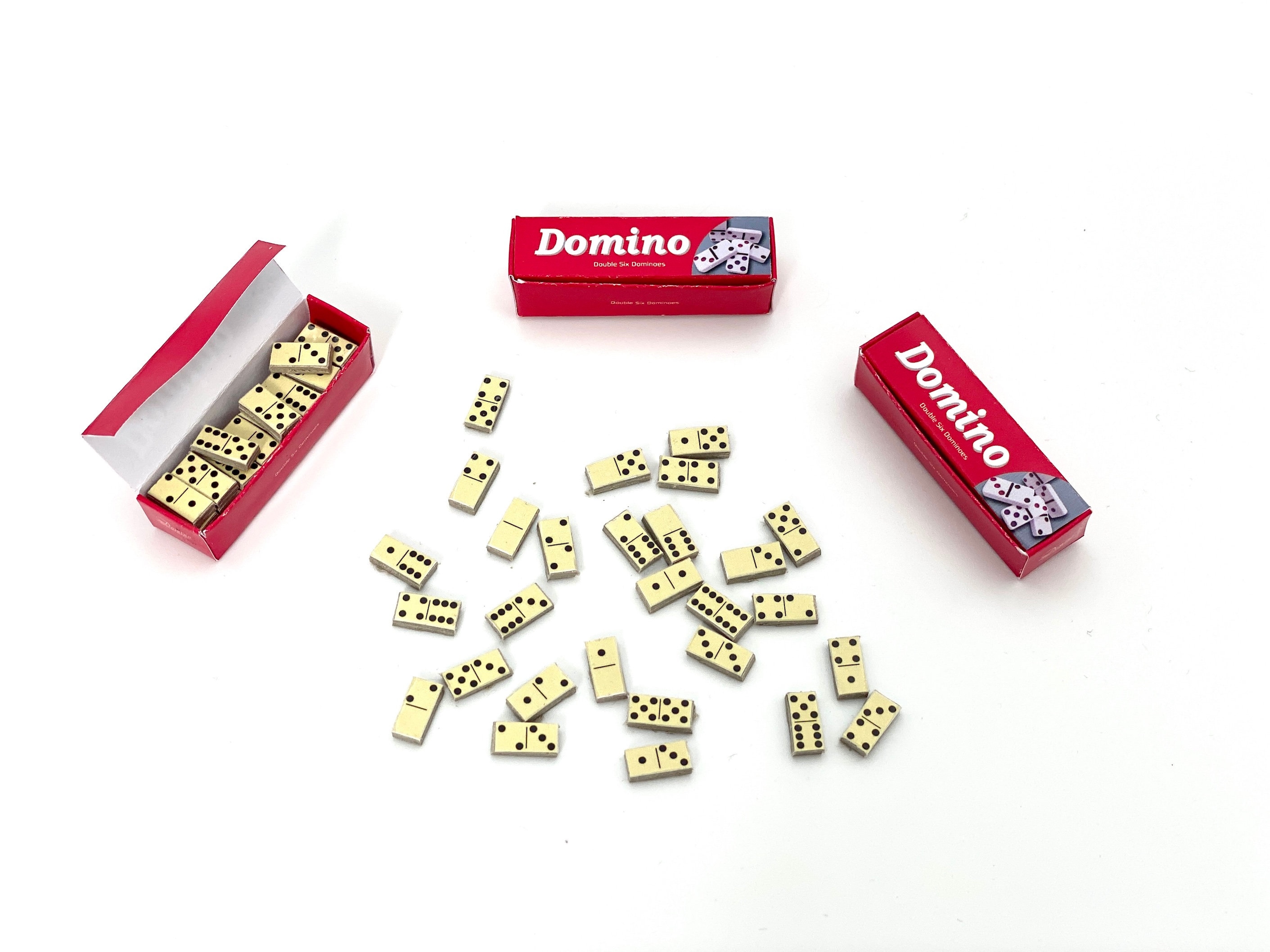 1 Set 1:12 Accessori per casa delle bambole Modello di domino in