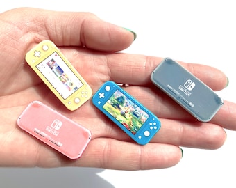 Miniature Nintendo Switch Lite console scale 1:6 for doll Barbie Blythe Pullip BJD  Licca Azone 1/6 dolls dollhouse accessories