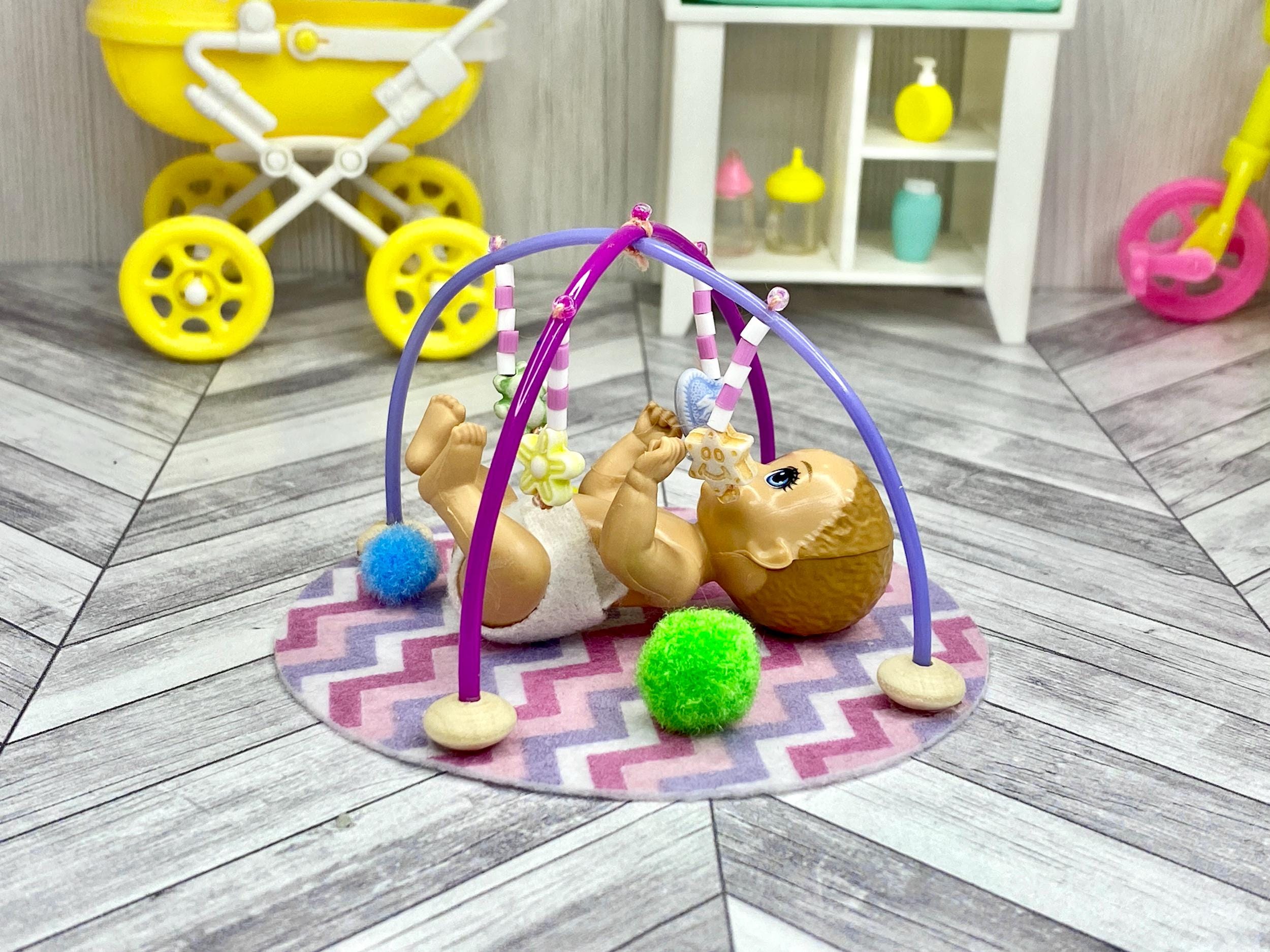 Miniature Dollhouse Baby Gym / Baby Activity Center 1:6 Scale for 3 ...