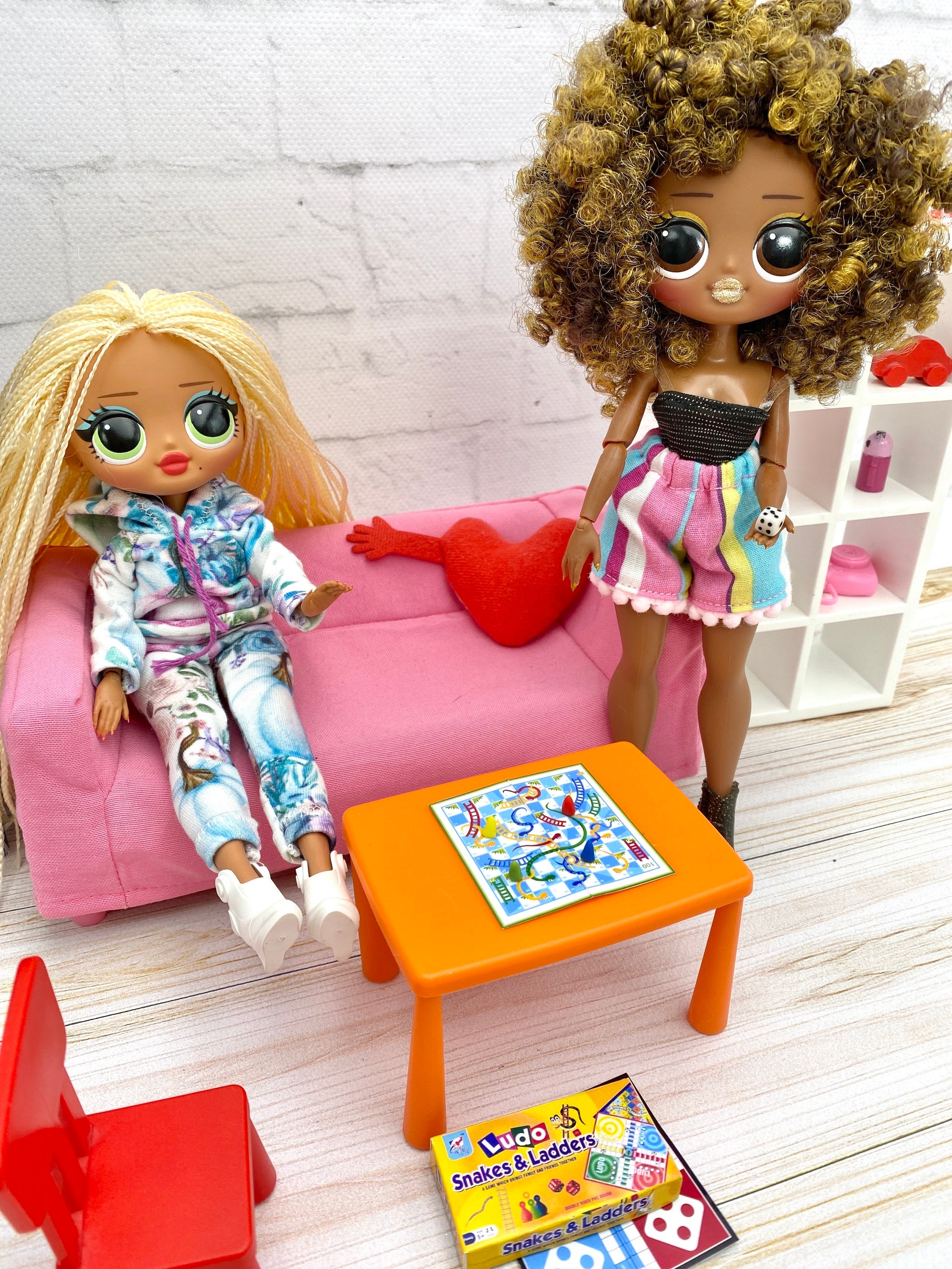 Buy Miniature Ludo and Snakes Game for Fashion Dolls Bjd Dolls 12 Inches Doll Dollhouse Miniatures Diorama Accessories Scale 1 6 Mini Board Game Online in India Etsy