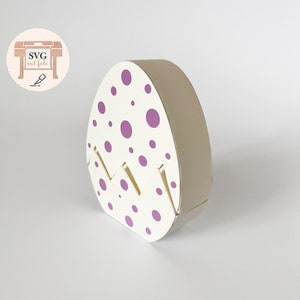 Paper Easter egg box SVG cut file