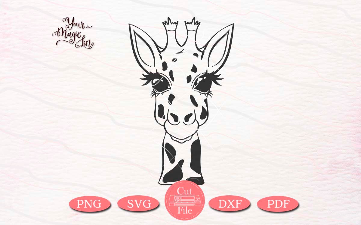 Funny Giraffe Cut and Print File SVG DXF PNG Pdf - Etsy