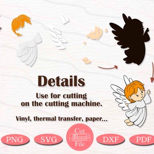 Baby Angel cut and print file SVG, DXF, PNG, pdf image 2