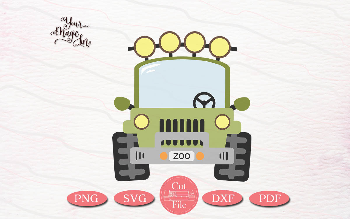 Pink Jeep Tours Digital Scrapbook Kits SVG 