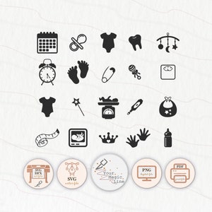 Geboortestatistieken baby SVG, babyshower SVG, geboorteaankondiging, silhouet en Cricut Cut-bestanden, statistiek pasgeboren baby, babystatistieken svg