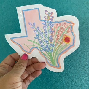 Texas Wildflowers sticker