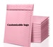 Pink Matte vinyl Bubble Mailer|Mailing|Water Resistant Mailers|Shipping Envelopes for Packaging|Waterproof Self Seal Adhesive Shipping Bags 