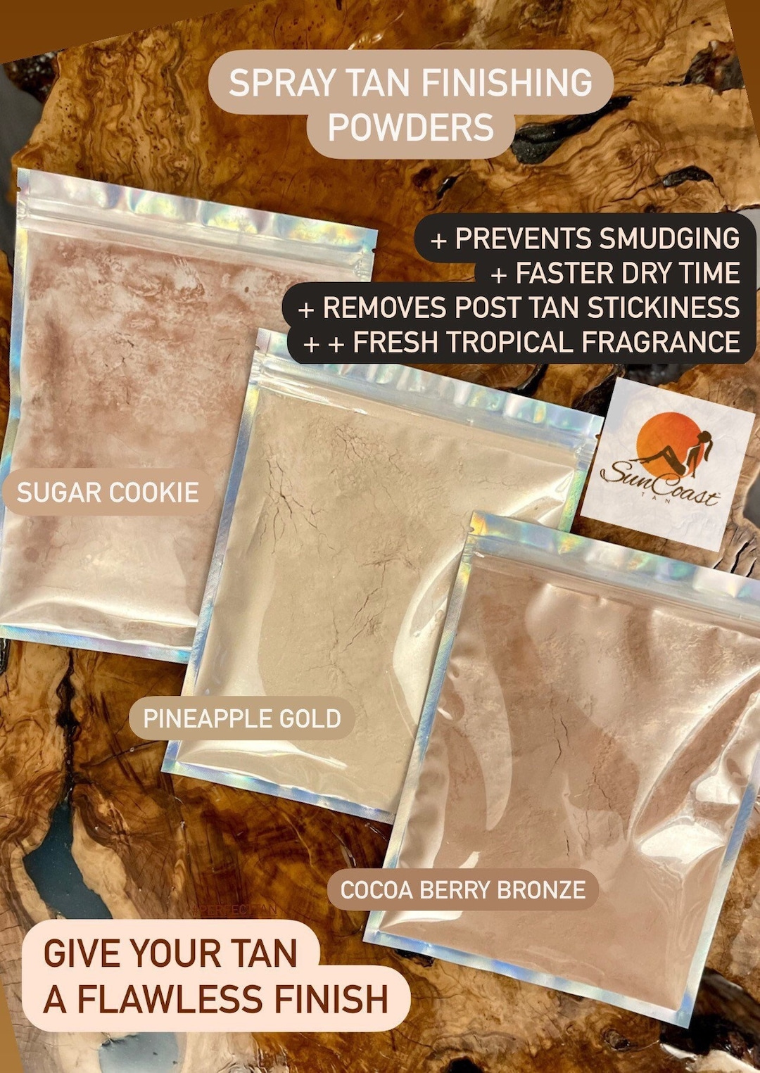 Tanning Powder Spray Tan Finishing Powder Tan Setting Power Etsy