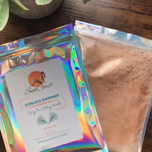Tanning Powder, Spray Tan Powder, Setting Power, Shimmer Spray Tan ...