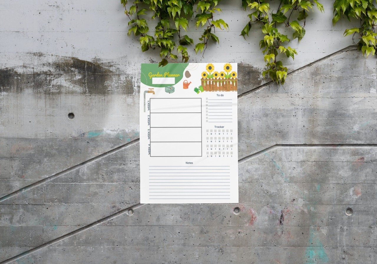 Garden Calendar Blank Seedling Planner Printable Garden Planner Plant ...
