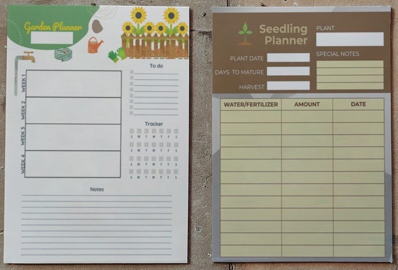 Garden Calendar Blank Seedling Planner Printable Garden Planner Plant ...