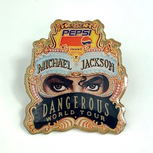 Vintage MICHAEL JACKSON Dangerous Tour Pin. - Etsy