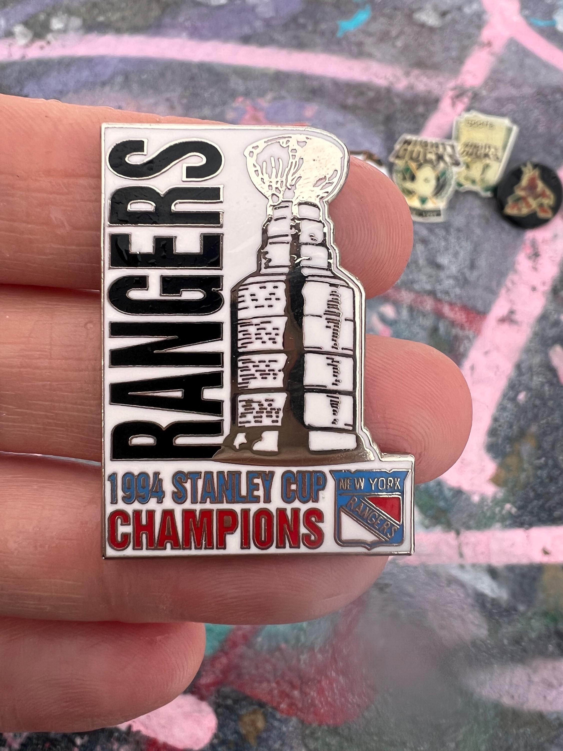 New York Rangers 1994 Stanley Cup Championship Lapel Pin, 90s Era