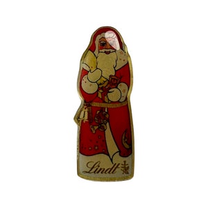 Vintage Lindt Lindor Chocolate Santa Claus Pin - Lindt Samichlaus Badge - Miniature Food -  Chocolate Collector Badge - Chocolate Bar Pin