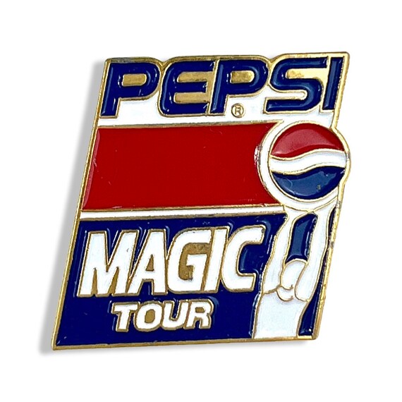 Vintage Pepsi Magic Tour Basketball Pin - Etsy
