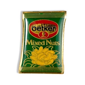 Vintage Oetker Anstecker mit gemischten Nüssen