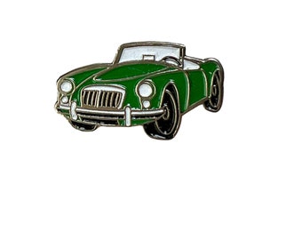 Vintage Green Convertible Sports Pin