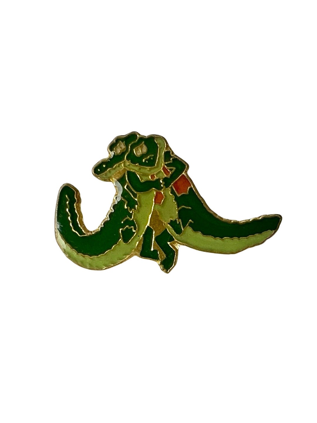 Vintage Crocodile Pin Dancing Crocs Gift for Crocodile Lover Funny Croc Pin Reptile Lapel Pin