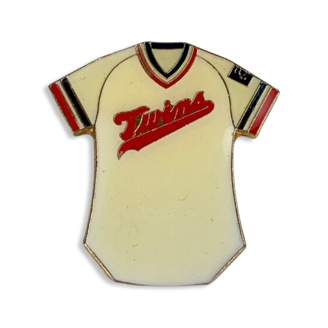 True Vintage Twins Jersey Pin 1985 Vintage Baseball Pin 