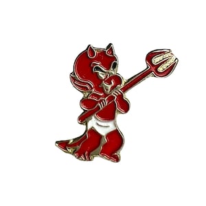 Vintage Naughty Devil Lapel Pin, Little Red Devil Badge - Etsy