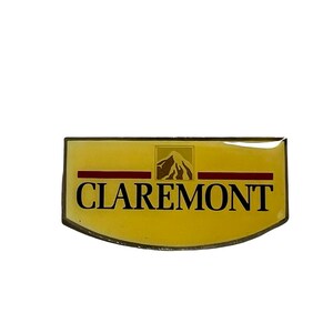 Vintage CLAREMONT Button Abzeichen, Vintage Tabak Anstecknadel