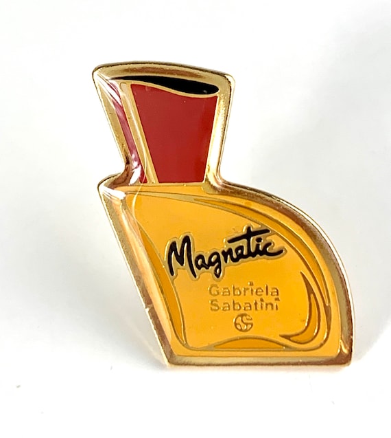 Vintage Gabriela Sabatini Magnetic Perfume Bottle Pin Etsy Uk
