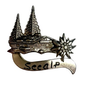 Vintage Seealp Appenzell Switzerland Badge - Swiss Souvenir Tie Pin