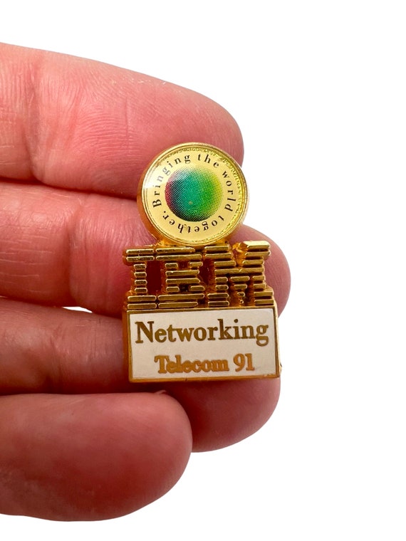 Vintage IBM Networking Telecom 1991 Pin, Gift for… - image 6