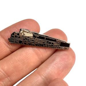 Vintage Train Enamel Pin: Steam Engine Locomotive Badge