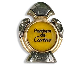 Vintage Panthere de Cartier Perfume Bottle Pin, Gift for Perfume Bottle Collector, hat Pin