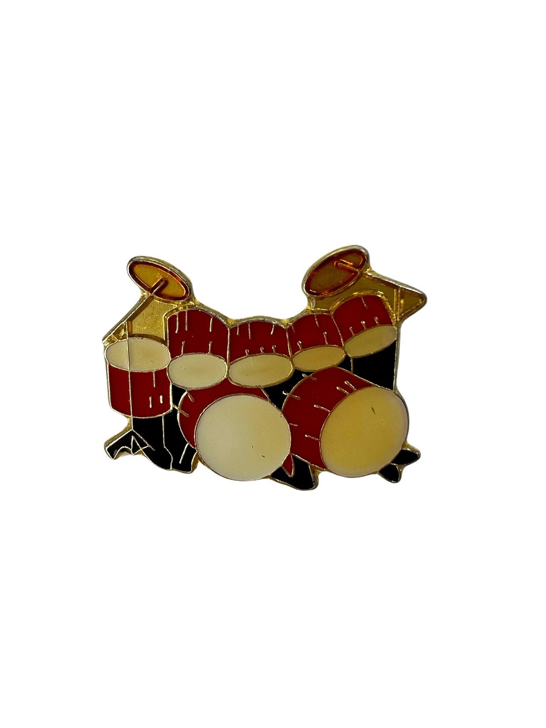 Vintage Red Drum Kit Pin Music Lapel Pin Small Gift for Etsy