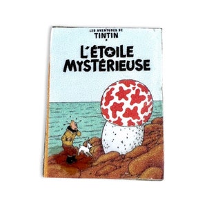 Vintage Adventures of Tintin  L'Étoile mystérieuse, The Shooting Star Pin Tin Tin Cartoon Memorabilia collectable Gift Classic Cartoon