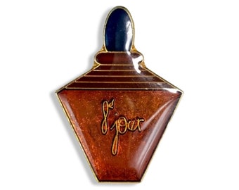 Vintage 8e Jour Yves Rocher Pin - Perfume Bottle Collection - Miniature Perfume Bottle - Perfume Brooch Badge Gift Present