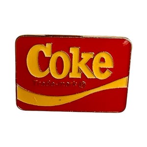 Vintage Coca Cola 100 Year Anniversary Pin: Coke Fan Gift