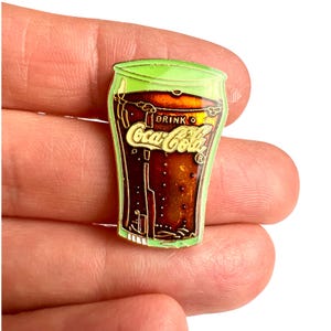 Vintage COCA COLA Lapel Pin, Pinback Badge Gift Coke Collector, Rare Coca Cola Memorabilia