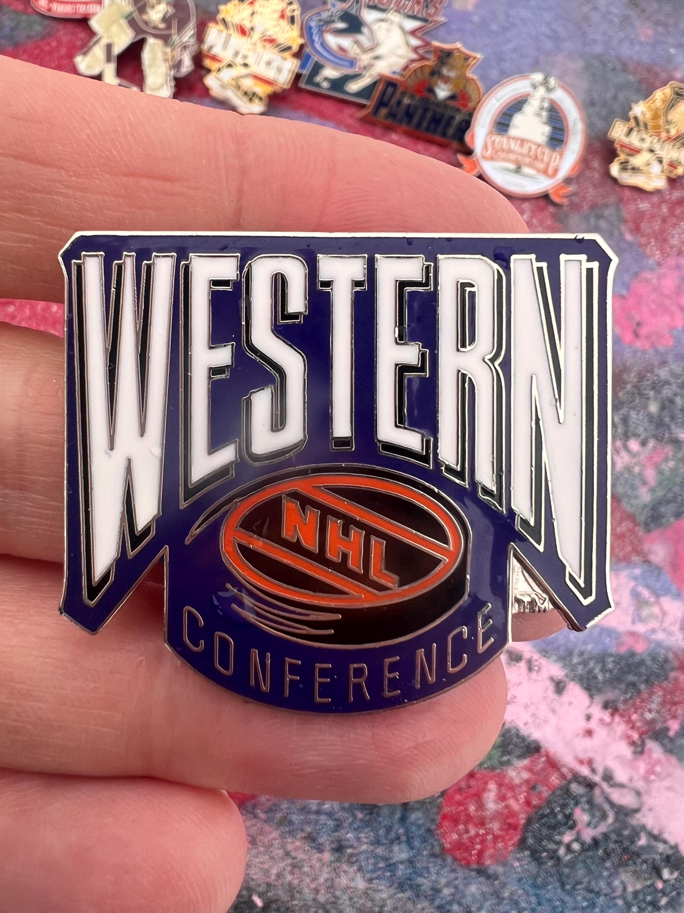 Vintage 1994 NHL Western Conference Pin - Official Peter David Inc
