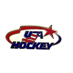 Vintage USA Hockey Pin, USA Hockey Pin, Anstecknadel, Revers
