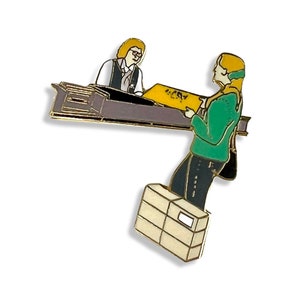 Pin de TRABAJADOR POSTAL vintage, insignia de trabajador CLAVE. Regalo de insignia de Post Woman para regalo de jubilación de Postie