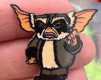 Rare Vintage Gremlins 2 George Pin Enamel Lapel Pin 1989 Warner
