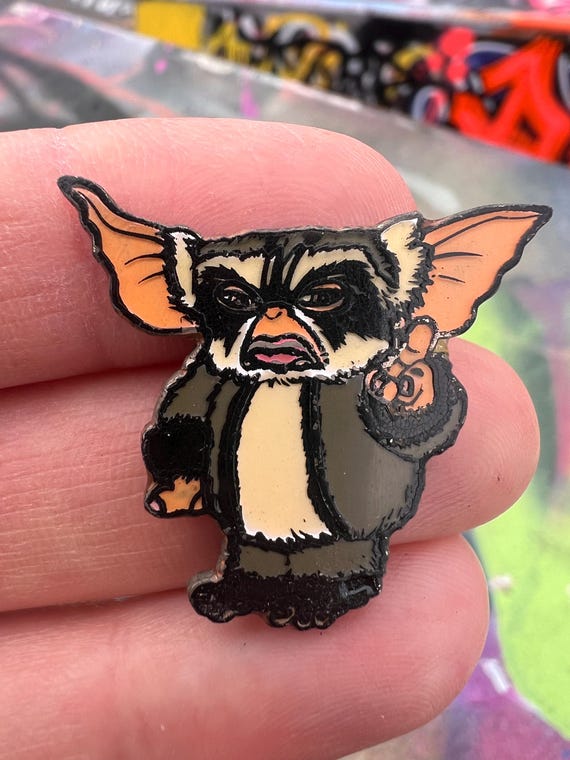 Rare Vintage Gremlins 2 George Pin Enamel Lapel Pin 1989 Warner