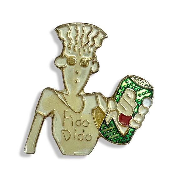 Vintage Fido Dido 7UP Logo Pin. - Etsy