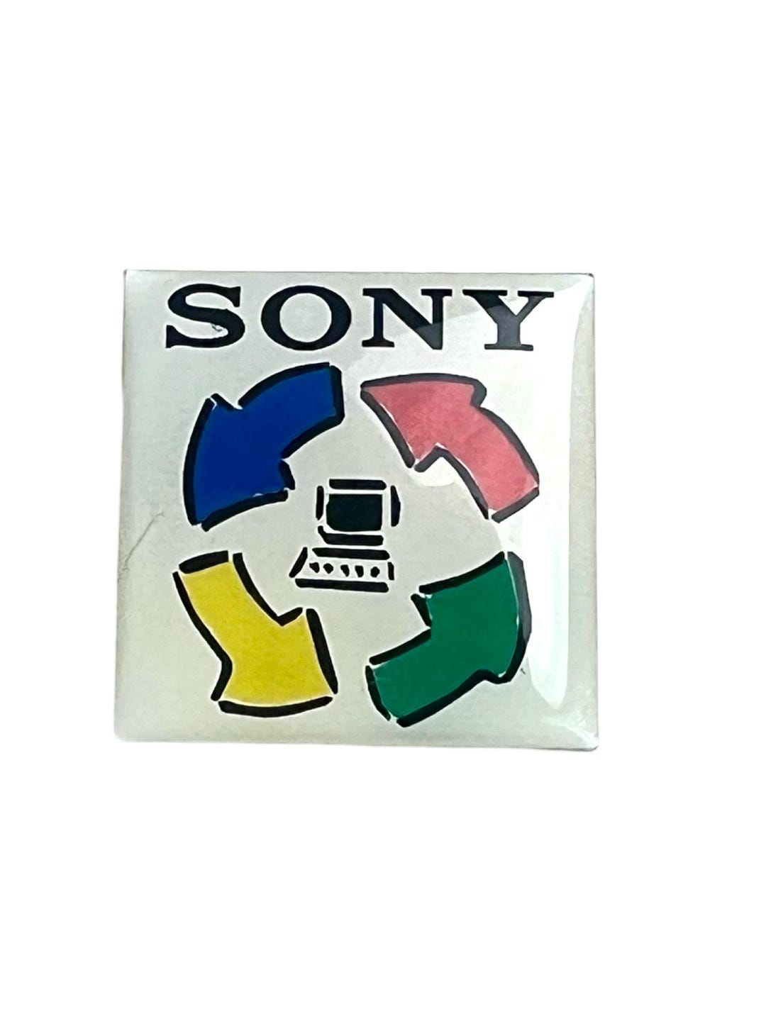 Vintage SONY Computer Lapel Pin, Gift for Retro Tech Fan, 90s Pin - Etsy