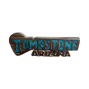 Vintage TOMBSTONE Arizona Lapel Pin USA STATE Pinback Button Jewelry for men Badge for Jacket Hat Bag
