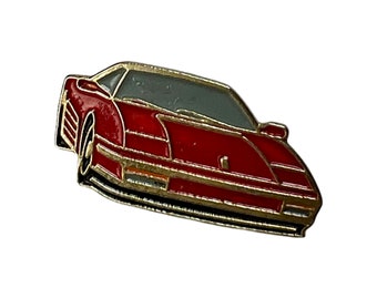 Vintage Ferrari Testarossa Anstecknadel, Retro Sportwagen Pin.