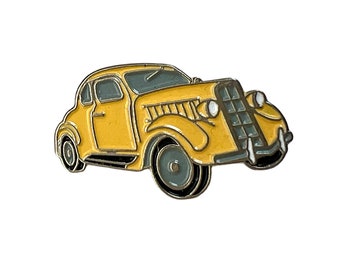 Vintage Plymouth Deluxe Car Pin, Gift for Car Collector, Antique Car Lapel Pin, Gift for him Dad Brother Uncle